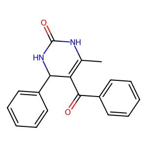 2(1H)-Pyrimidinone, 5-benzoyl-3,4-dihydro-6-methyl-4-phenyl- structure