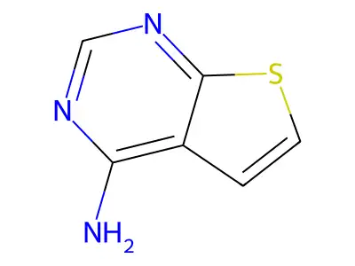 4-Aminothieno(2,3-d)pyrimidine structure