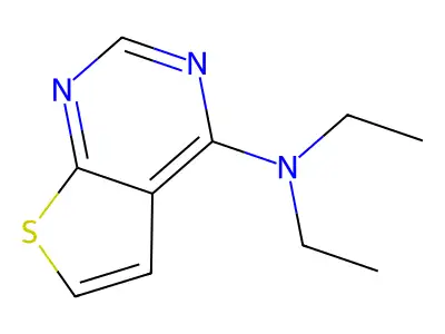 N,N-diethylthieno[2,3-d]pyrimidin-4-amine structure