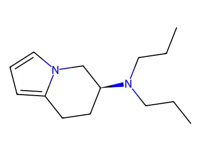 6-N,N-Dipropylamino-5,6,7,8-tetrahydroindolizine structure