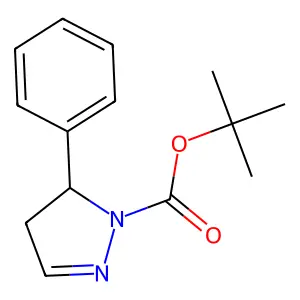 tert-Butyl 5-phenyl-4,5-dihydro-1H-pyrazole-1-carboxylate structure