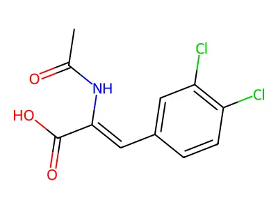 2-Acetylamino-3-(3,4-dichloro-phenyl)-acrylic acid structure