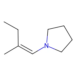 1-(2-Methyl-1-butenyl)pyrrolidine structure