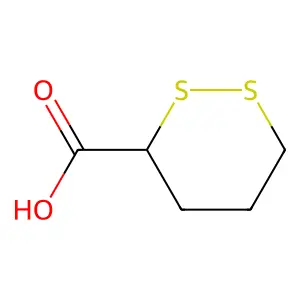 1,2-二硫杂环己烷-3-甲酸 structure