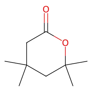 4,4,6,6-Tetramethyloxan-2-one structure