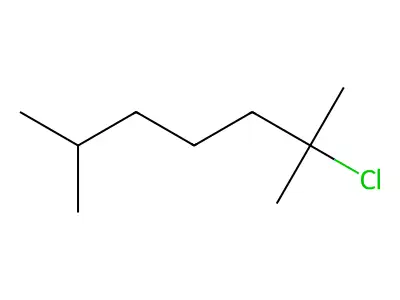 2-Chloro-2,6-dimethylheptane structure