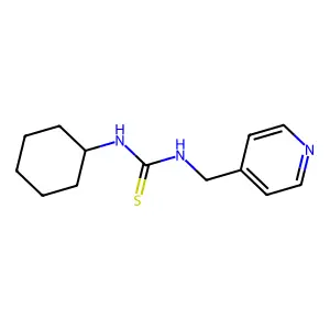 1-Cyclohexyl-3-(pyridin-4-ylmethyl)thiourea structure