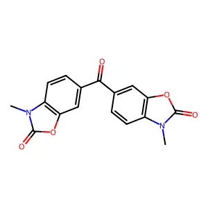 2(3H)-Benzoxazolone, 6,6'-carbonylbis[3-methyl- structure