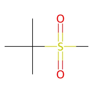 2-(Methylsulphonyl)-2-methylpropane structure