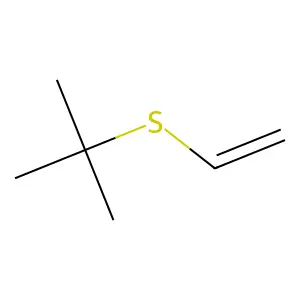 Propane, 2-(ethenylthio)-2-methyl- structure