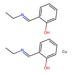 Bis(N-ethylsalicylaldiminato)copper(II) structure