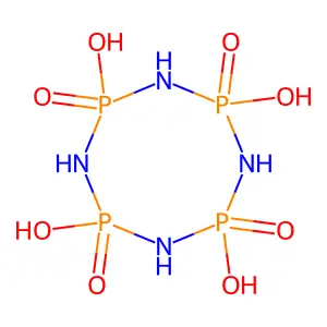 1,3,5,7,2,4,6,8-Tetraazatetraphosphocane-2,4,6,8-tetrol 2,4,6,8-tetraoxide structure