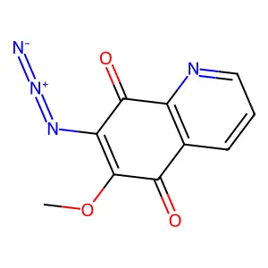 6-Methoxy-7-(2lambda(5)-1,2-triazadienyl)-5,8-quinolinedione structure