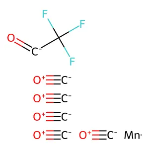 Manganese, pentacarbonyl(trifluoroacetyl)- structure