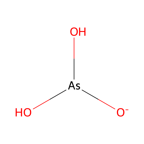 Arsonic acid, ion(1-) structure