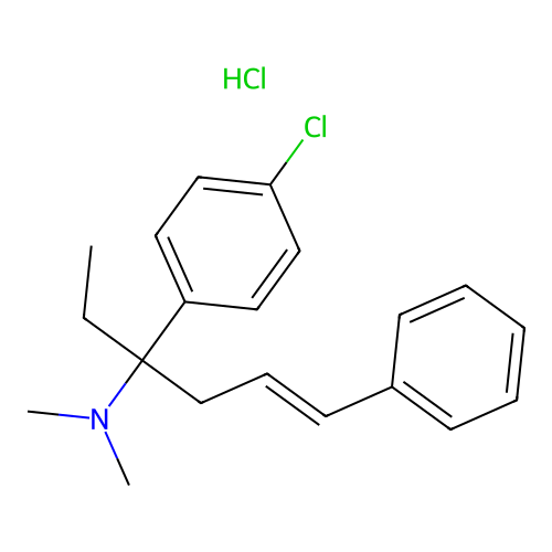1-(4-Chlorophenyl)-N,N-dimethyl-1-ethyl-(4-phenyl)but-3-en-1-ylamine structure