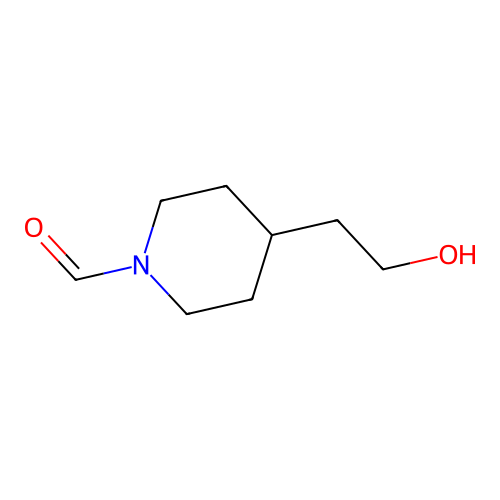 4-(2-Hydroxyethyl)piperidine-1-carbaldehyde structure