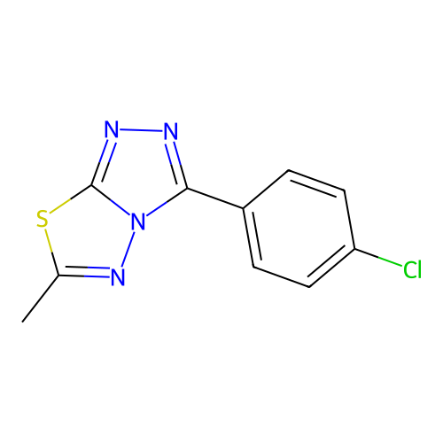 3-(4-Chlorophenyl)-6-methyl[1,2,4]triazolo[3,4-b][1,3,4]thiadiazole structure