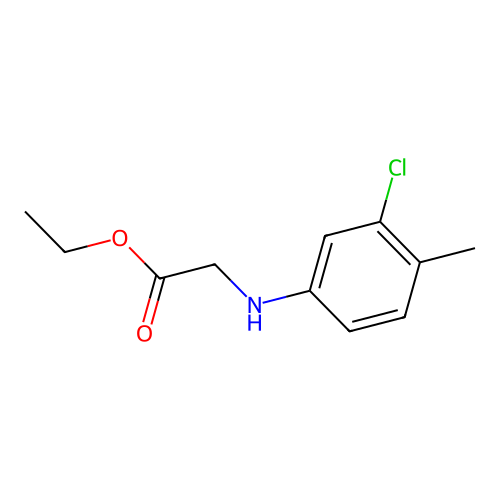 Ethyl 2-[(3-chloro-4-methylphenyl)amino]acetate structure