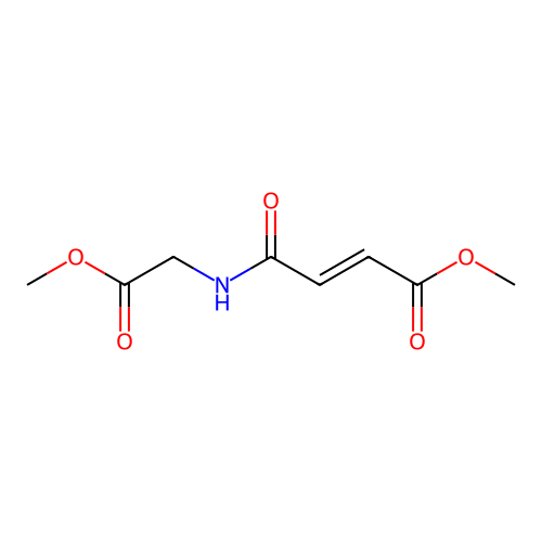 Methyl 4-[(2-methoxy-2-oxoethyl)amino]-4-oxobut-2-enoate structure