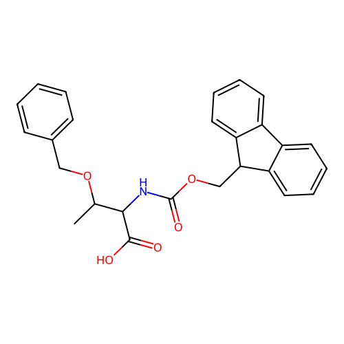 Fmoc-O-benzyl-D-threonine structure