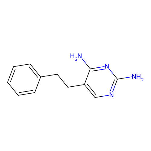 5-苯乙基嘧啶-2,4-二胺 structure