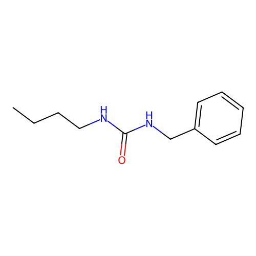N-butyl-N'-(phenylmethyl)urea structure