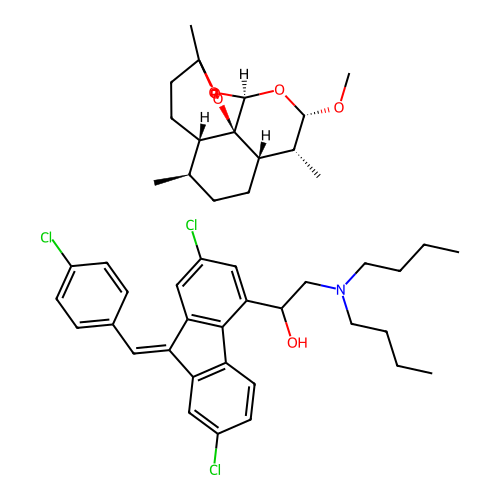 Artemether, Lumefantrine Drug Combination structure