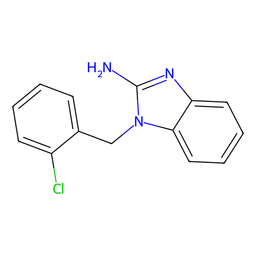 1-(2-氯苄基)-1H-苯并咪唑-2-胺 structure