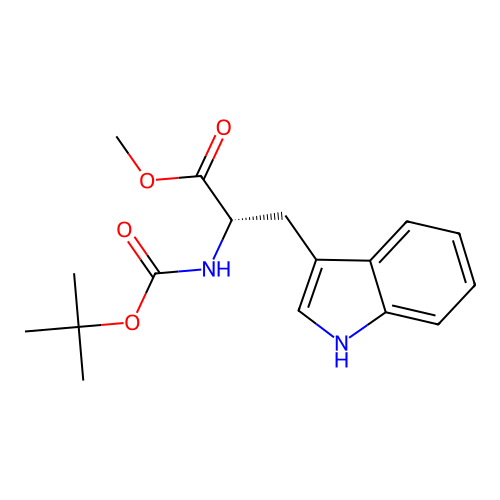 Boc-trp-ome structure