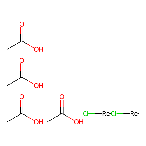 乙酸氯铼 structure