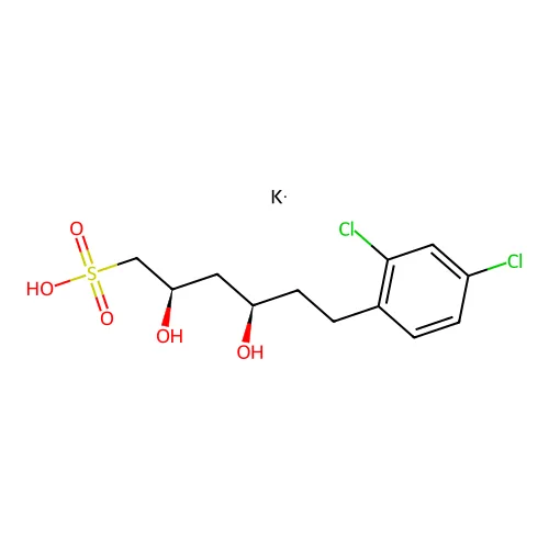 6-(2,4-二氯苯基)-2,4-二羟基己烷-1-磺酸 structure