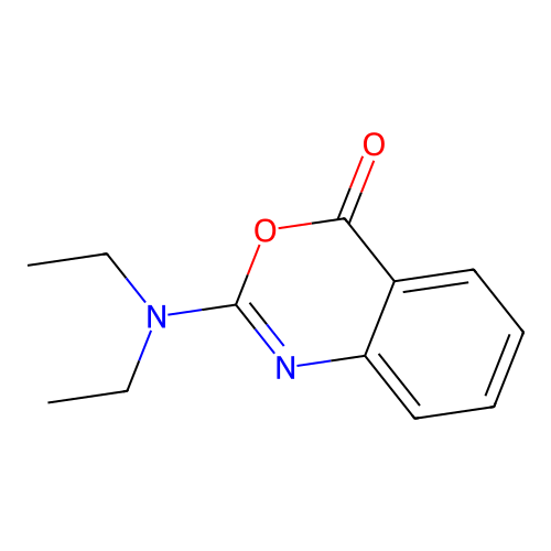 3,1-Benzoxazin-4-one, 2-diethylamino- structure