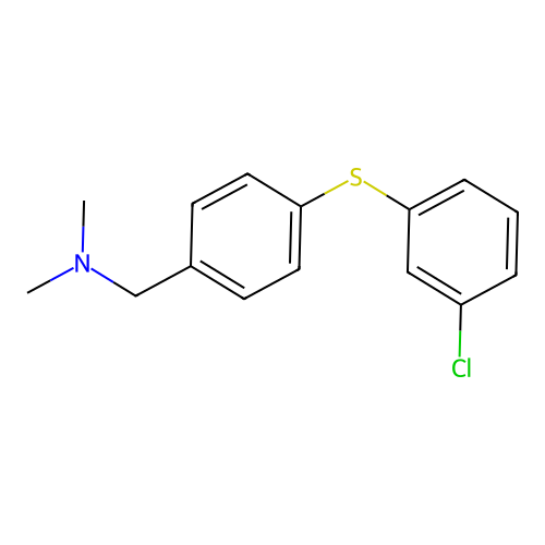 N-{4-[(3-chlorophenyl)sulfanyl]benzyl}-N,N-dimethylamine structure