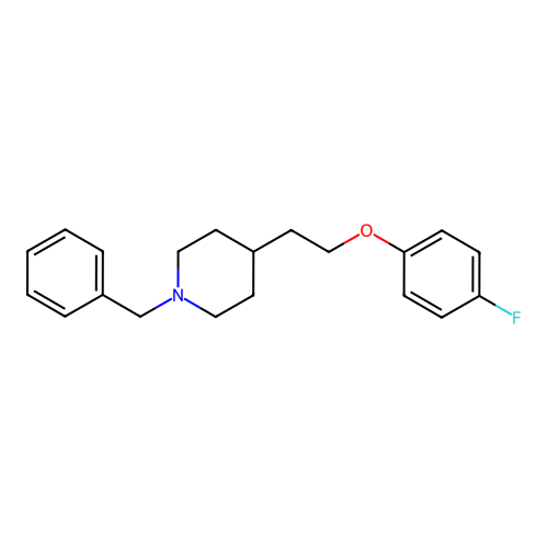 1-Benzyl-4-(2-(4-fluorophenoxy)ethyl)piperidine structure