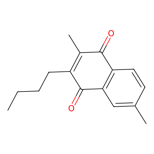 3-Butyl-2,6-dimethylnaphthalene-1,4-dione structure