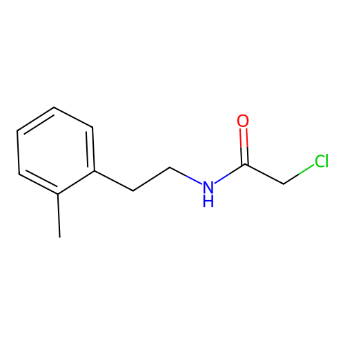 2-chloro-N-[2-(2-methylphenyl)ethyl]acetamide structure