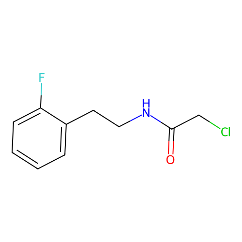2-chloro-N-[2-(2-fluorophenyl)ethyl]acetamide structure