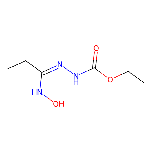 ethyl N-[1-(hydroxyamino)propylideneamino]carbamate structure