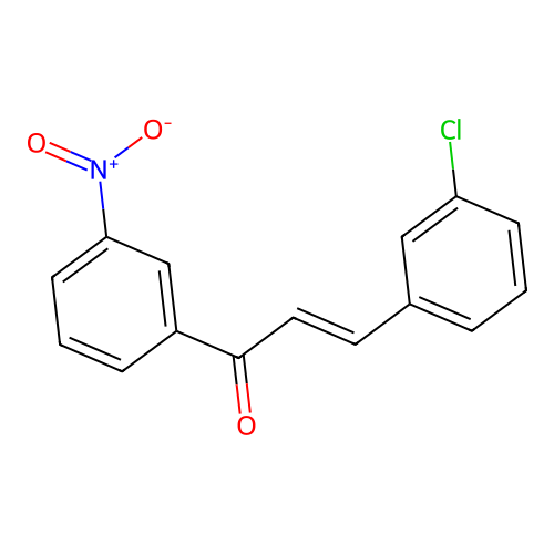 (2E)-3-(3-Chlorophenyl)-1-(3-nitrophenyl)prop-2-en-1-one structure