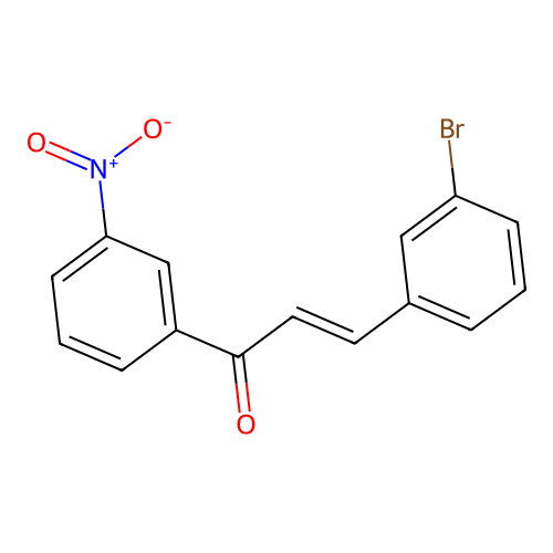 (2E)-3-(3-Bromophenyl)-1-(3-nitrophenyl)prop-2-en-1-one structure