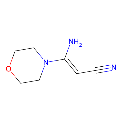 3-Amino-3-morpholinoacrylonitrile structure