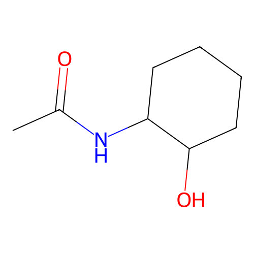 Acetamide, N-(2-hydroxycyclohexyl)- structure