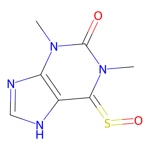 1,3-Dimethyl-6-sulfinyl-1,3,6,7-tetrahydro-2H-purin-2-one structure