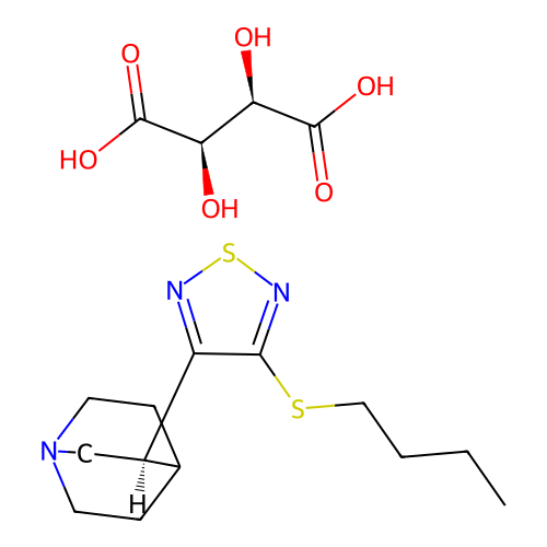 Vedaclidine tartrate structure