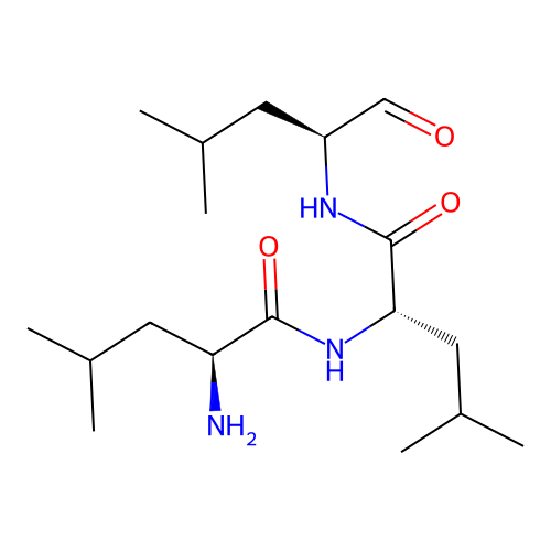Leucyl leucyl leucinal structure