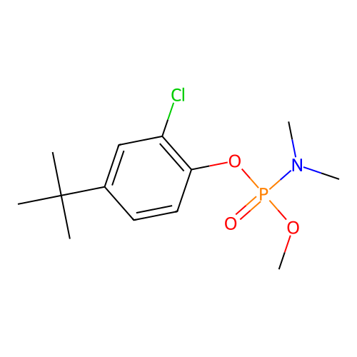 4-Tert-butyl-2-chlorophenyl methyl dimethylamidophosphate structure