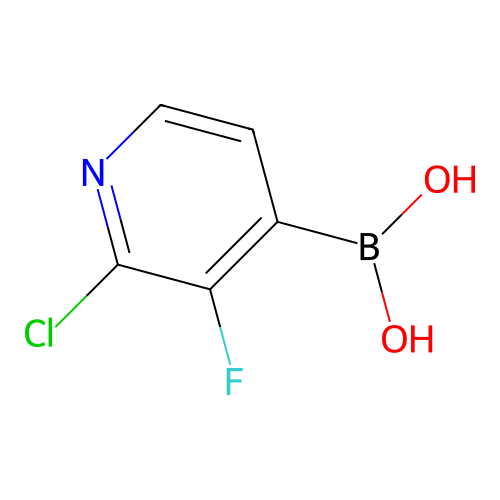 2-Chloro-3-fluoropyridine-4-boronic acid structure