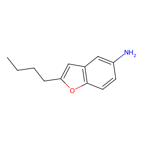 2-Butylbenzofuran-5-amine structure