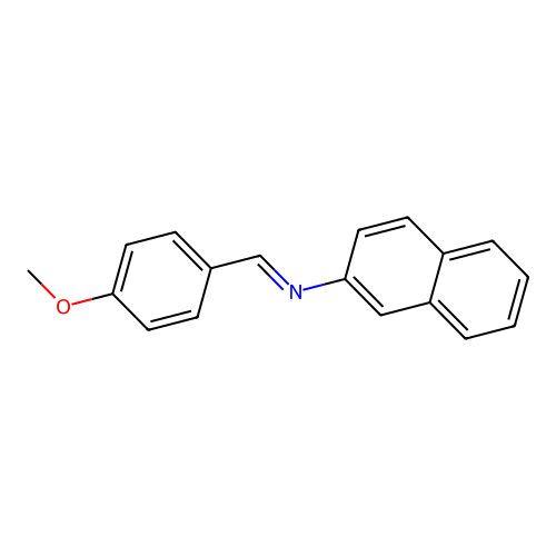 N-(4-甲氧基亚苄基)萘-2-胺 structure